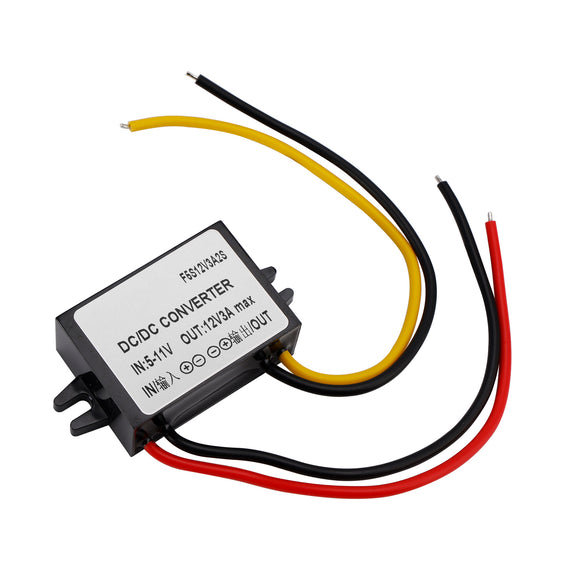 Waterproof DC-DC Boost Step-Up Converter 6V To 12V 3A Car Power Supply Module