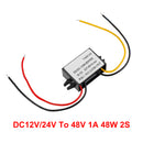 Waterproof DC/DC Converter Regulator 12V Step Up to 48V 1A 48W-9