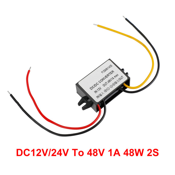 Waterproof DC/DC Converter Regulator 12V Step Up to 48V 1A 48W