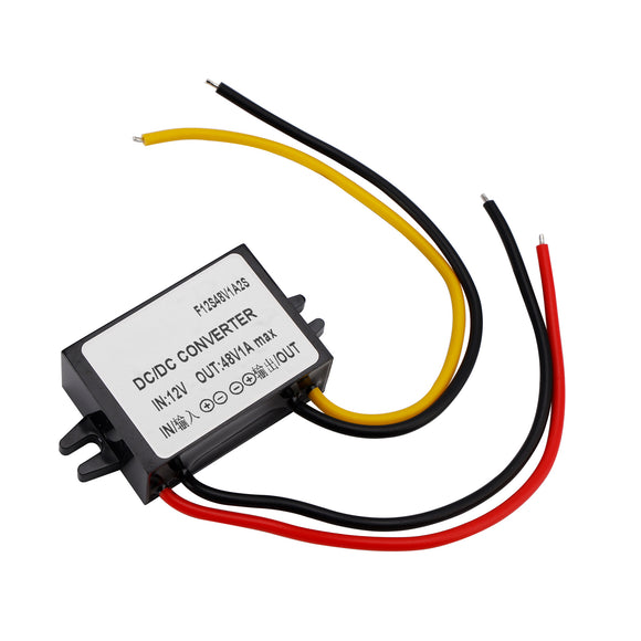 Waterproof DC/DC Converter Regulator 12V Step Up to 48V 1A 48W