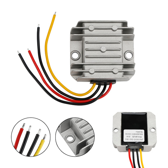 Waterproof DC/DC Converter Regulator 12V/24V Step Up to 48V 1A 48W