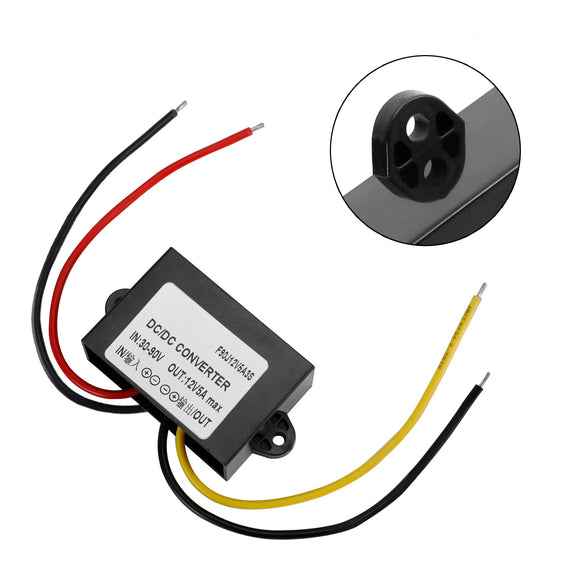 Waterproof Buck Step Down Converter DC30-90V to DC12V 5A Car Power Module