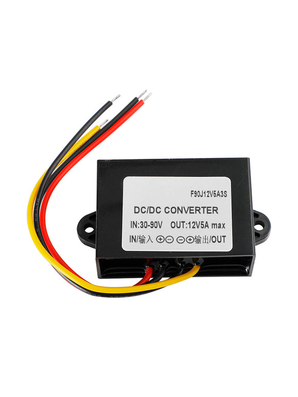 Waterproof Buck Step Down Converter DC30-90V to DC12V 5A Car Power Module