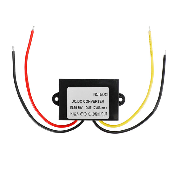 Waterproof Buck Step Down Converter DC30-90V to DC12V 5A Car Power Module