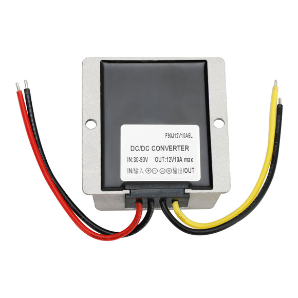 WaterProof 30-90V to 12V 10A 120W Step Down DC/DC Power Converter Regulator