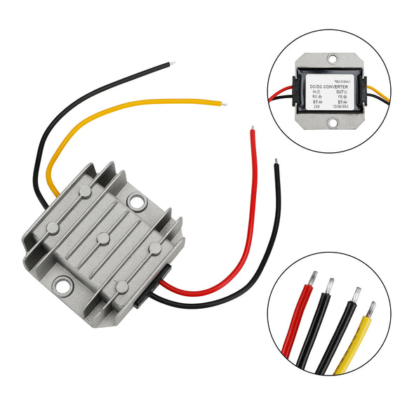 WaterProof DC/DC 24V to 12V 5A 60W Step Down Power Converter Regulator