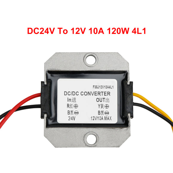 WaterProof DC/DC 24V to 12V 10A 120W Step Down Power Converter Regulator