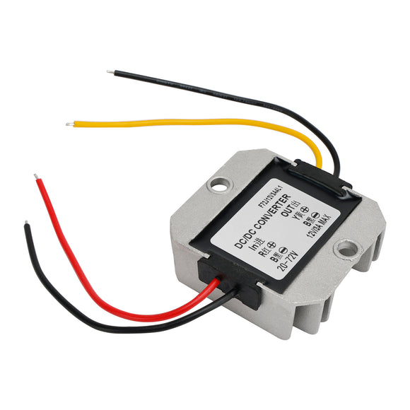 Waterproof Buck Step Down Converter 20-72V to DC12V 3A Car Power Module