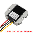 WaterProof 20-72V to 12V 5A 60W Step Down DC/DC Power Converter Regulator-10