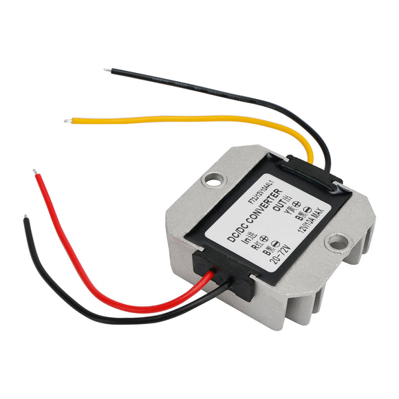 Waterproof Buck Step Down Converter 20-72V to DC12V 10A Car Power Module