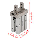 For SMC MHZ2-16D 16mm Parallel Air Gripper Cylinder Bore Pneumatic Part Finger-7