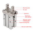 For SMC MHZ2-16D 16mm Parallel Air Gripper Cylinder Bore Pneumatic Part Finger-8