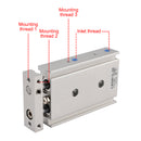 SMC CXSM15-30 CXSM1030 Air Cylinder Pneumatic Dual Rod Cylinder Double Acting-8