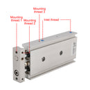 SMC CXSM15-60 CXSM1030 Air Cylinder Pneumatic Dual Rod Cylinder Double Acting-8