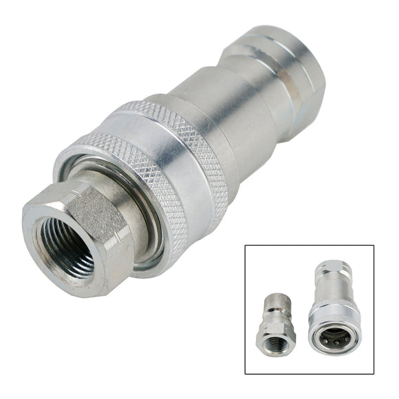 3/8Inch NPT ISO 7241-B Quick Disconnect Hydraulic Couplings / Couplers