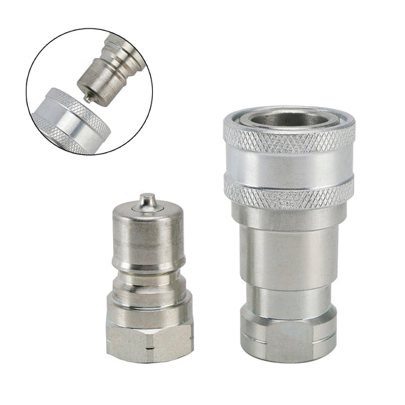 3/8Inch NPT ISO 7241-B Quick Disconnect Hydraulic Couplings / Couplers