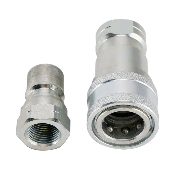 3/8Inch NPT ISO 7241-B Quick Disconnect Hydraulic Couplings / Couplers