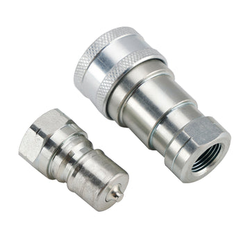 3/8 Inch NPT ISO 7241-B Quick Disconnect Hydraulic Couplings / Couplers