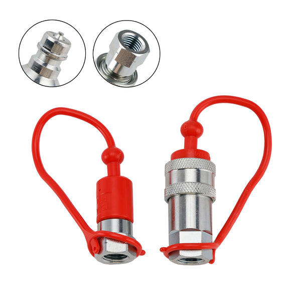 1/4Inch NPT ISO 7241-A Quick Disconnect Hydraulic Couplings / Couplers
