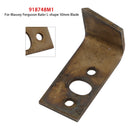 918748M1 For Massey Ferguson Baler L-shape 50mm Twine Knotter Knife Cutter Blade-2