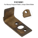 918748M1 For Massey Ferguson Baler L-shape 50mm Twine Knotter Knife Cutter Blade-3