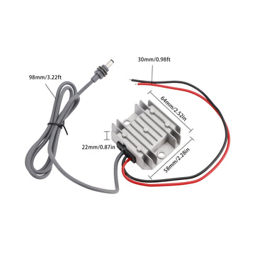 Mini Step Up Power Converter DC Power Cable 12V/24V to 30V 3.5A 105W - 0