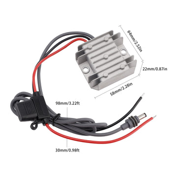 12V/24V To 30V 3.5A 105W Mini Power Supply Boost Conversion With Fuse - 0