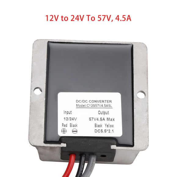 Mini 12V Adapter DC Step Up Converter 12V/24V To 57V 4.5A 256W Smart Boost