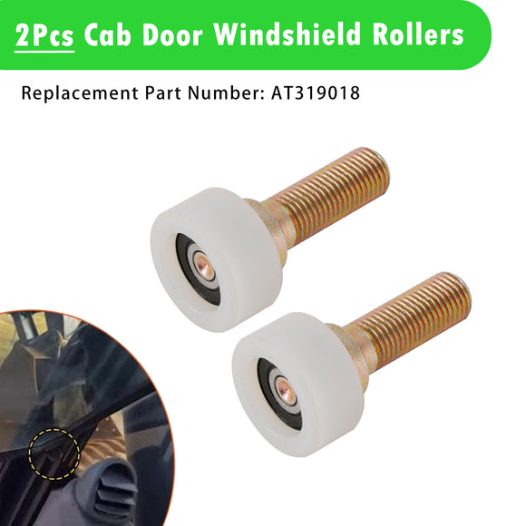 2Pcs Cab Door Roller AT319018 Fits For John Deere Skid Steer 240 250 260 270
