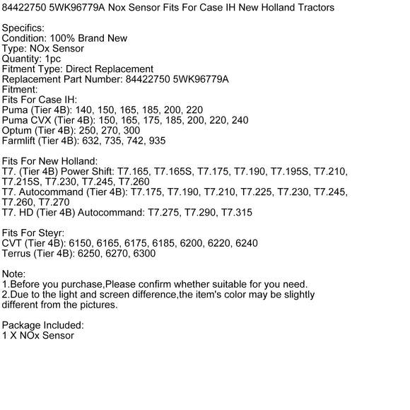 84422750 5WK96779A Nox Sensor Fits For Case IH New Holland Tractors