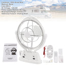 12V/24V Auto-Sensing Low-Power Draw Fan For Boats and RV White-18