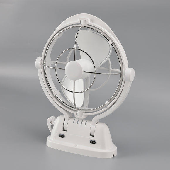 12V/24V Auto-Sensing Low-Power Draw Fan For Boats and RV White