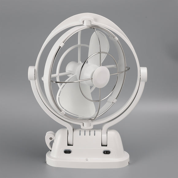 12V/24V Auto-Sensing Low-Power Draw Fan For Boats and RV White