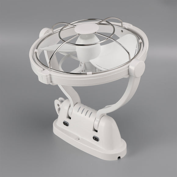 12V/24V Auto-Sensing Low-Power Draw Fan For Boats and RV White