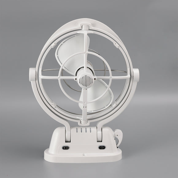 12V/24V Auto-Sensing Low-Power Draw Fan For Boats and RV White