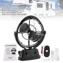 12V/24V Auto-Sensing Low-Power Draw Fan For Boats and RV Black-1