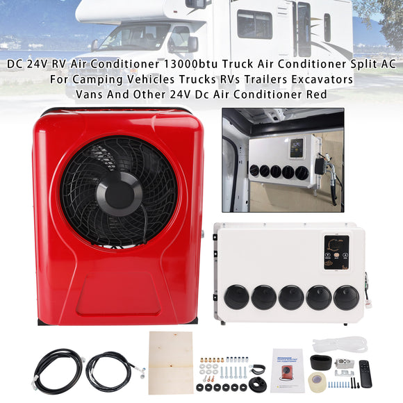 24V RV Air Conditioner 13000btu Truck Split AC For Camping Trucks RVs Trailers