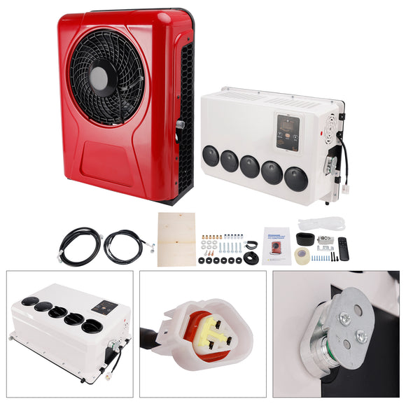 24V RV Air Conditioner 13000btu Truck Split AC For Camping Trucks RVs Trailers