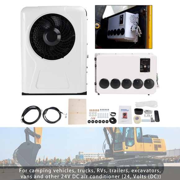 DC 24V RV Air Conditioner 13000btu Truck Split AC For Camping Trucks RVs Trailer