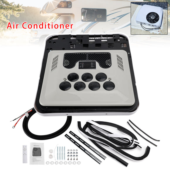 24V RV Air Conditioner Heat Pump Non-Ducted Unit Heater/Cooling For Campers RV
