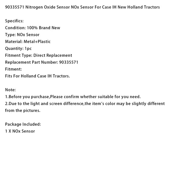 90335571 Nitrogen Oxide Sensor NOx Sensor For Case IH New Holland Tractors