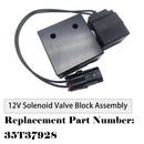 Compatible with Muncie PTO Dump Truck 35T37928 Solenoid Valve 12V Block Assembly-1