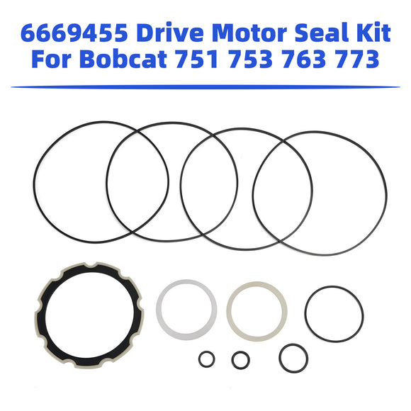 Bobcat Skid Steer Loader:751, 753, 763, 773, S130, S150, S160, S175, S185. 6669455 Drive Motor Seal Kit
