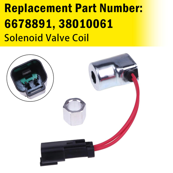 6678891 38010061 Solenoid Valve Coil For Bobcat S300 T140 T180 T190 T250 T320