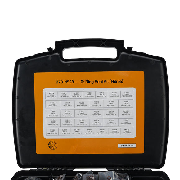 580PCS O-Ring Seal Kit 270-1528 2701528 4C4782 4C-4782 For Caterpillar Excavator