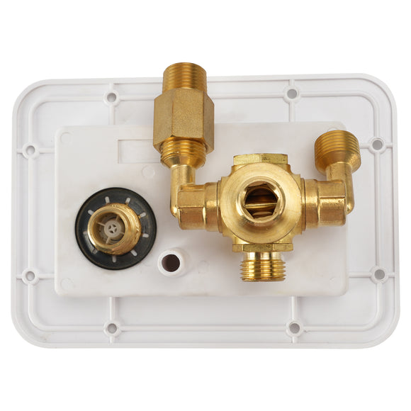 RV Water Service Panel Brass Valve MANRV101-RF For Tank Filling Maintenance
