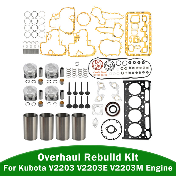 Overhaul Rebuild Kit For Kubota V2203 V2203E V2203M Engine Excavator Part