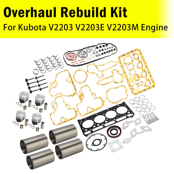 Overhaul Rebuild Kit For Kubota V2203 V2203E V2203M Engine Excavator Part