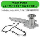 Kubota Engine V1502 V1702 V1902 V2203 D1402 Water Pump 25-37581-10 15521-73039-6