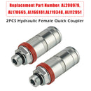 2PCS AL200979 Hydraulic Female Quick Coupler For John Deere 6100 6400 7230-7